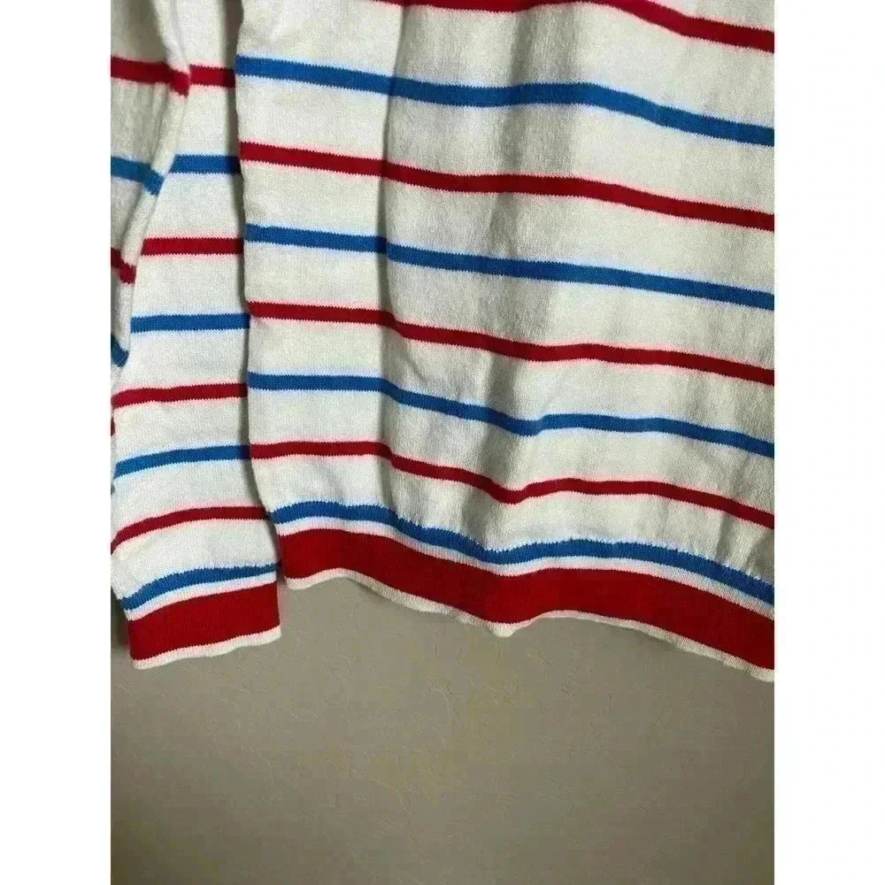 J.Crew Mercantile Breton Stripe Sweater Nautical Crewneck Cotton S - Picture 3 of 7